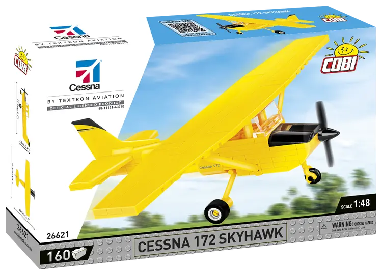 Cobi-26621 Cessna 172 Skyhawk Aircraft (Yellow) 1