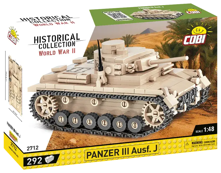 Cobi-2712 Cobi 292 Pcs Hc Wwii /2712/ Panzer Iii Ausf.J 1