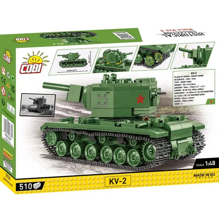Cobi-2731 Cobi 510 Pcs Hc Wwii /2731/ Kv-2 1