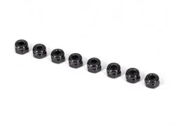 2745X Nuts, 3Mm Nylon Locking, Black (8) 1