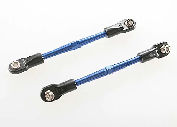 3139A Turnbuckles, Aluminum (Blue-Anodized), Toe Links, 59Mm (2) (Assembled W/ Rod Ends & Hollow Balls) (Requires 5Mm Aluminum Wrench #5477) 1