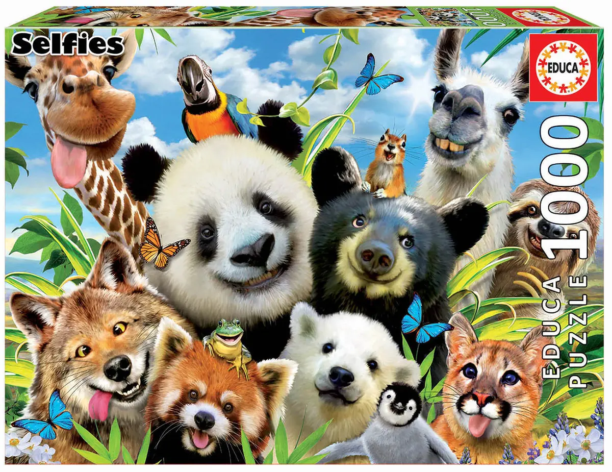 Lama Drama Selfie 1000-Piece Puzzle 1