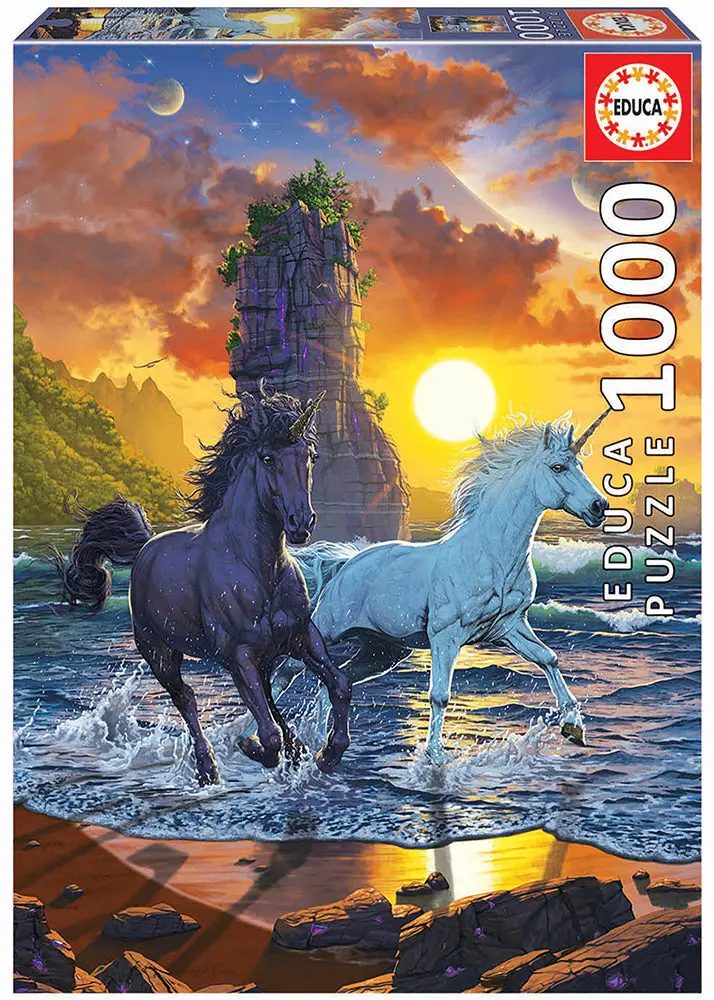 Unicorns On Beach, Vincent Hie 1000-Piece Puzzle 1