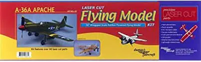 A-36A Apache 30" Wingspan Scale Rubber Powered 1