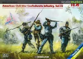 1:35 American Civil War Confederate Infantry Set #2 1