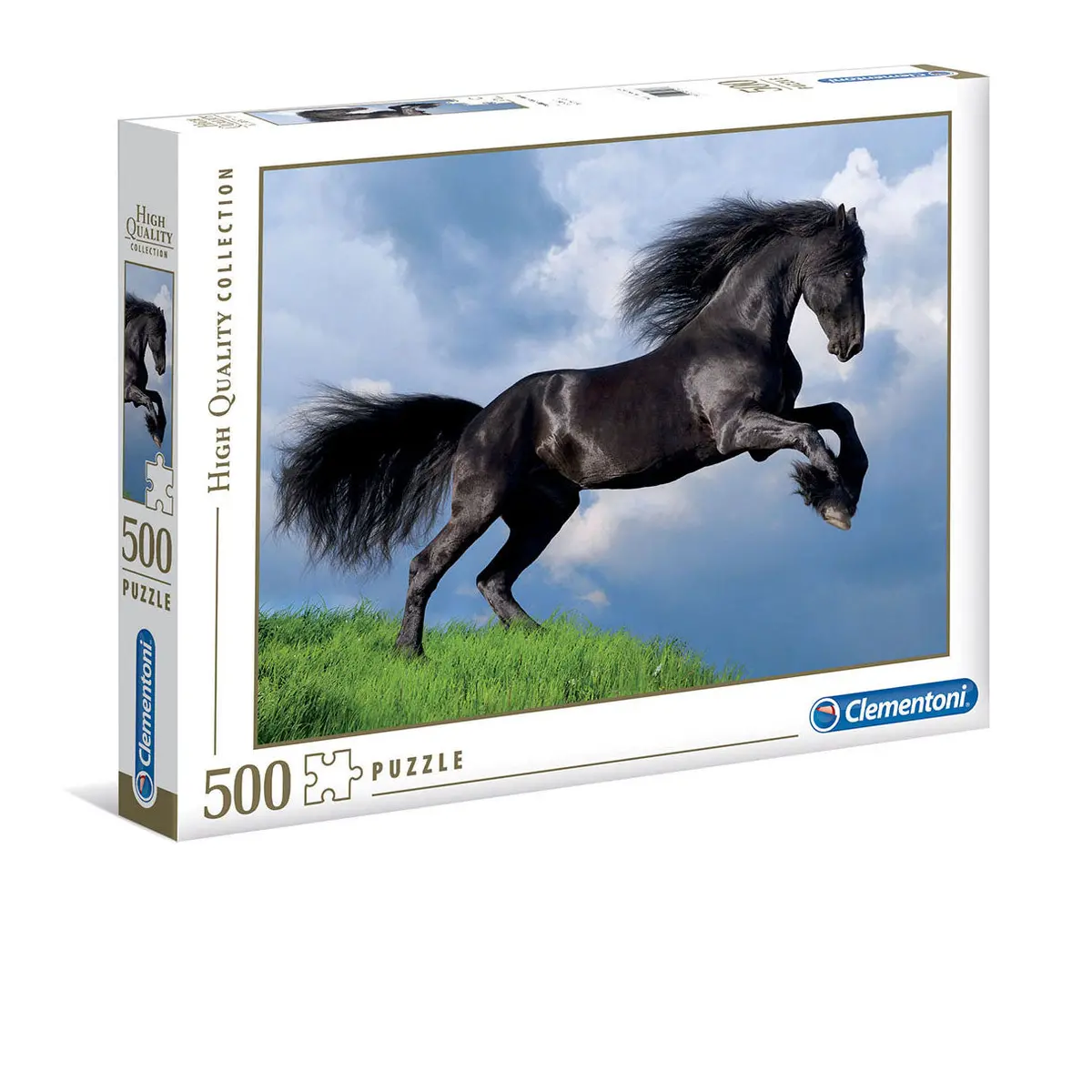 Friesian Black Horse 500-Piece Puzzle 1