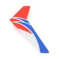 Red Vertical Fin With Decal: Mcp X 1