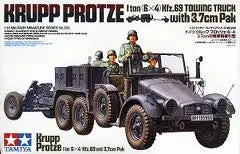1:35 Krupp Protze 1T Tow Tk W/Gun Pk 1