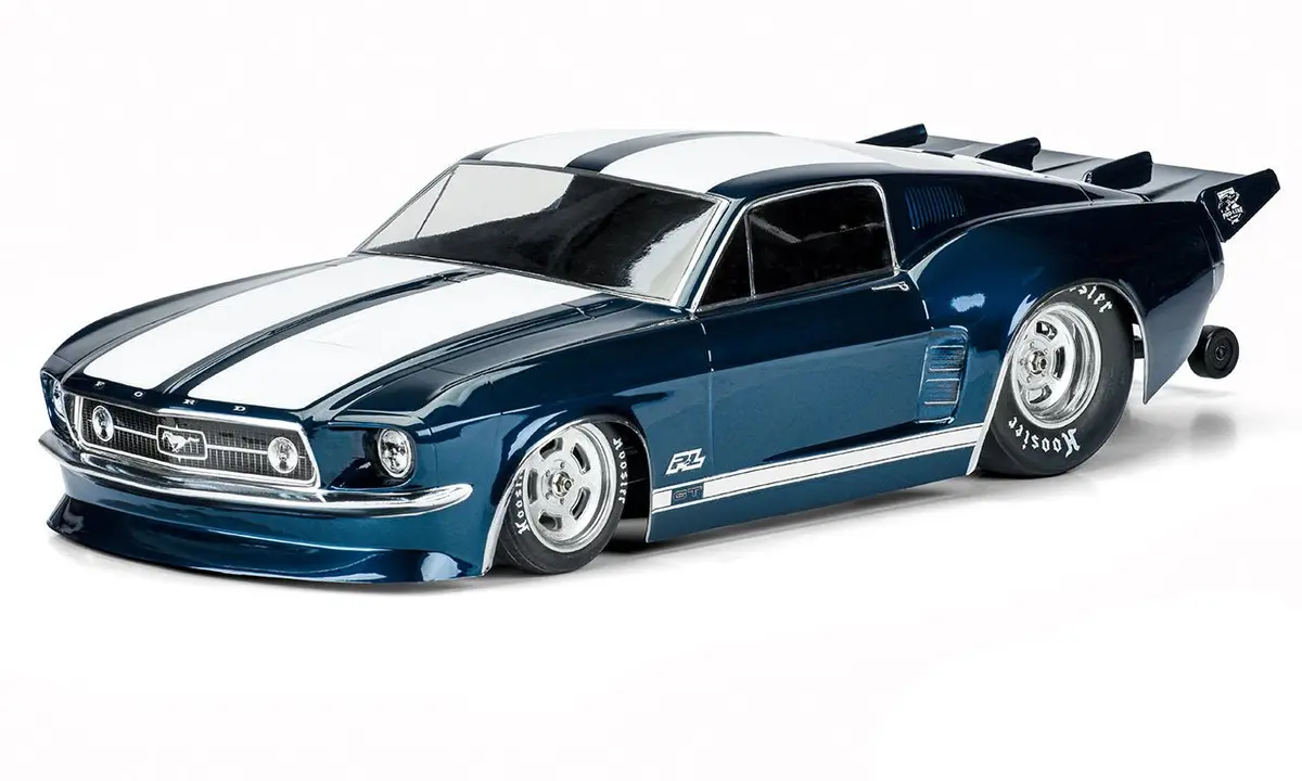 Pro357300 1967 Ford® Mustang Clear Body For Losi® 22S™ No Prep Drag Car, Slash® 2Wd Drag Car & Dr10 1
