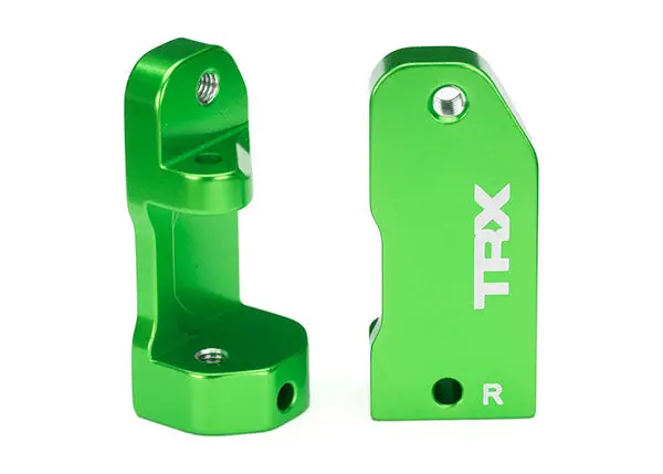 3632G Caster Blocks, 30-Degree, Green-Anodized 6061-T6 Aluminum (Left & Right)/ Suspension Screw Pin (2) 1