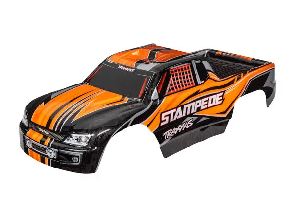 3651T Traxxas Body, Stampede Orange (Painted, Decals Applied) 1