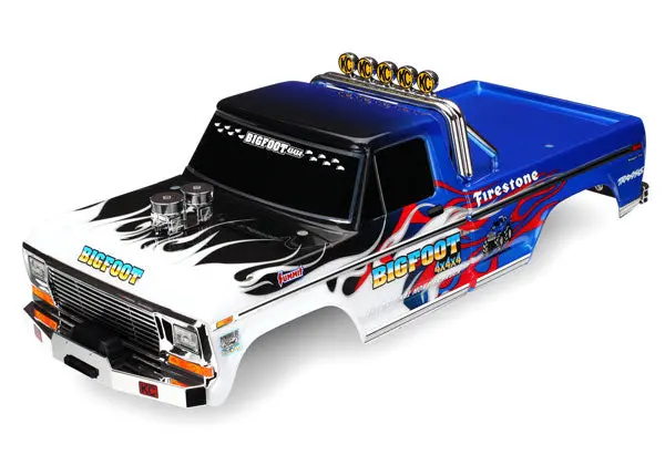 3653 Traxxas Body, Bigfoot Flame (Painted, Decals Applied) 1