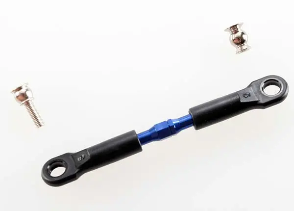 3737A Turnbuckle, Aluminum (Blue-Anodized), Camber Link, Front, 39Mm (1) (Assembled W/Rod Ends)/ Hollow Balls (2) (See Part 3741A For Complete Camber Link Set) 1