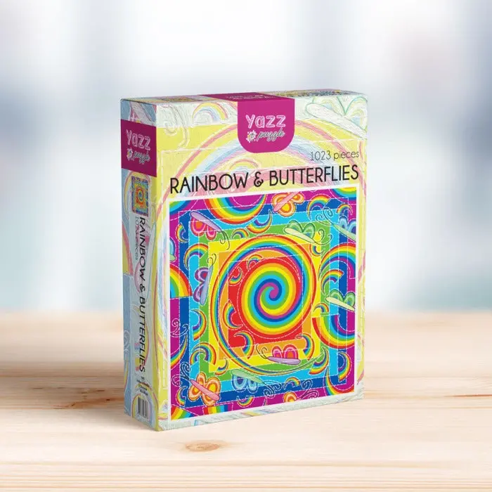 Rainbow & Butterflies 1023-Piece Puzzle 1