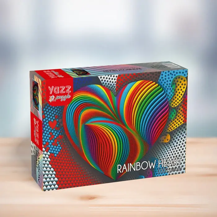 Rainbow Heart 1000-Piece Puzzle 1