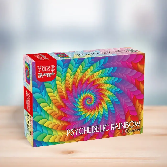 Psychedelic Rainbow 1000-Piece Puzzle 1