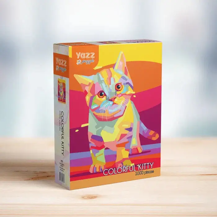 Colourful Kitty 1000-Piece Puzzle 1