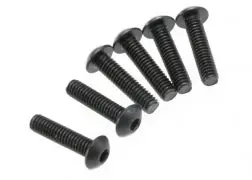 3933 Screws, 4X16mm Button-Head Machine (Hex Drive) (6) 1