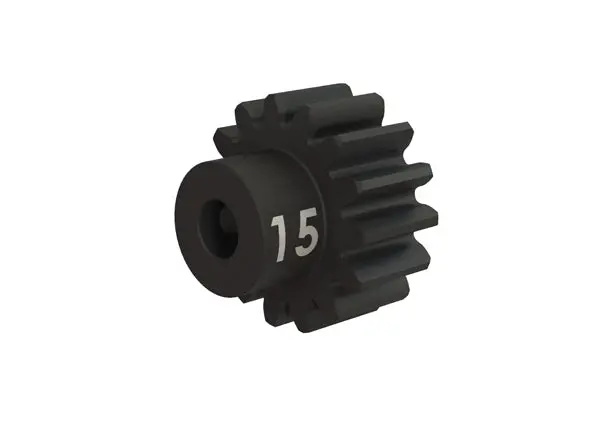 3945X  Gear, 15-T Pinion (32-P), Heavy Duty (Machined, Hardened Steel)/ Set Screw 1