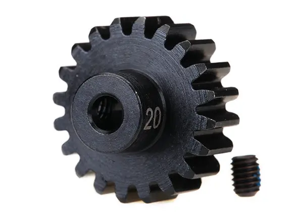 3950X Gear, 20-T Pinion (32-P), Heavy Duty (Machined, Hardened Steel)/ Set Screw 1