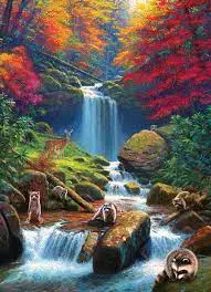 Mystic Falls In Autumn (1000Pc) 1