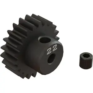 Ara311084 22T 0.8Mod 1/8" Bore Cnc Steel Pinion Gear 1