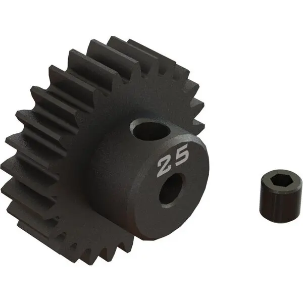 Ara311087 25T 0.8Mod 1/8" Bore Cnc Steel Pinion Gear 1