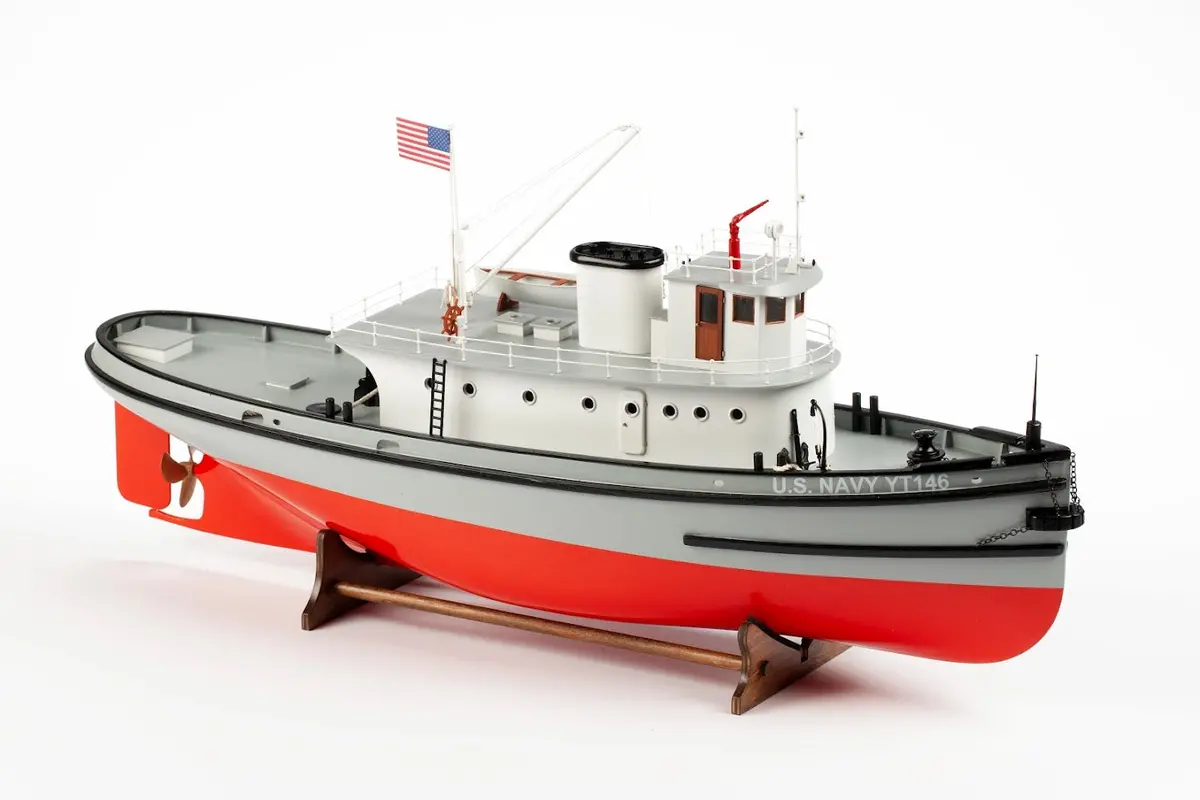150-0708 Bil708 Hoga Pearl Harbor Tugboat (1:50) (62X31x15.5Cm) 1