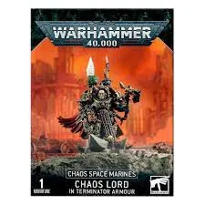 Warhammer 40K Chaos Space Marines Chaos Lord In Terminator Armour 1