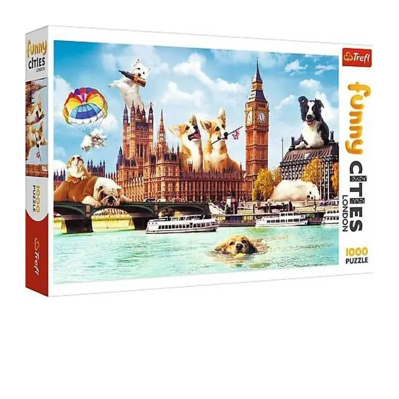 Dogs In London 1000-Piece Puzzle 1