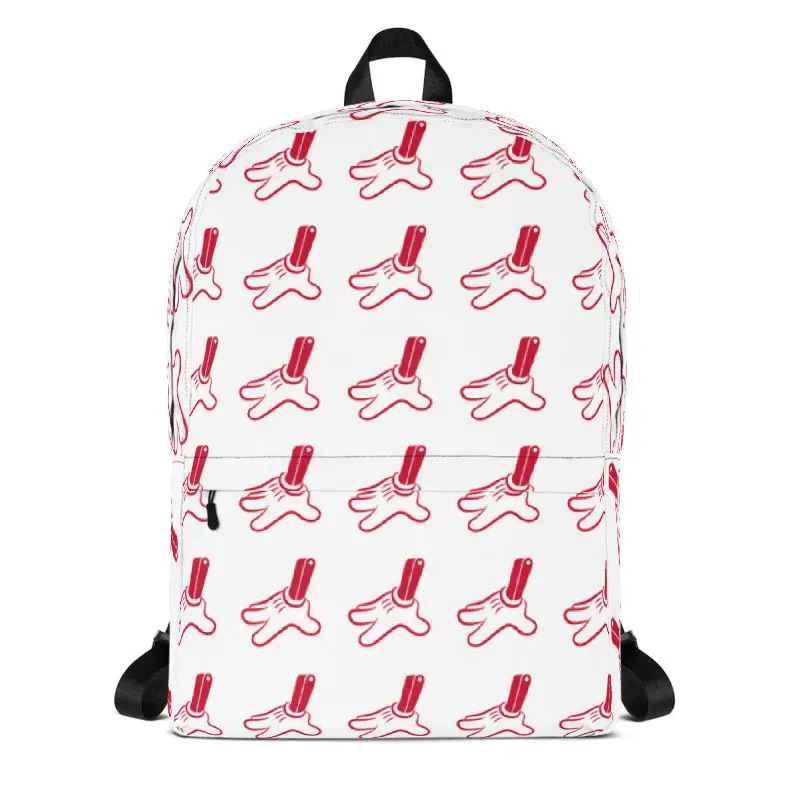 Silent Stage Gallery White "Give Me Your Hand" Backpack Limited Edition 1
