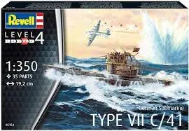 1:350 German Submarine Type Vii C/41 1