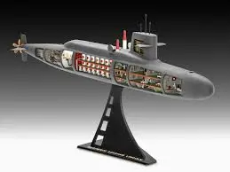 1:253 S.S.B. Abraham Lincoln Cutaway Submarine 1