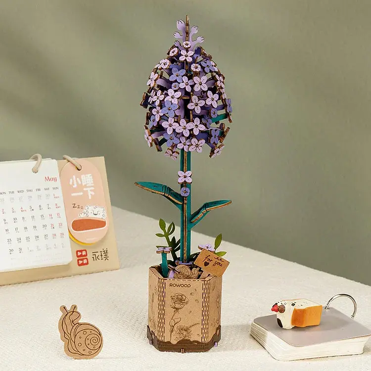 Roetw021 Diy Wooden Lilac 3D 1