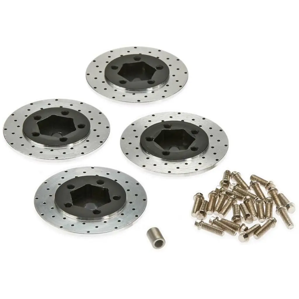 Z-S0530 Rc4wd 1.9"/2.2" 6 Lug Steel Wheel Hex Hub With Brake Rotor 1