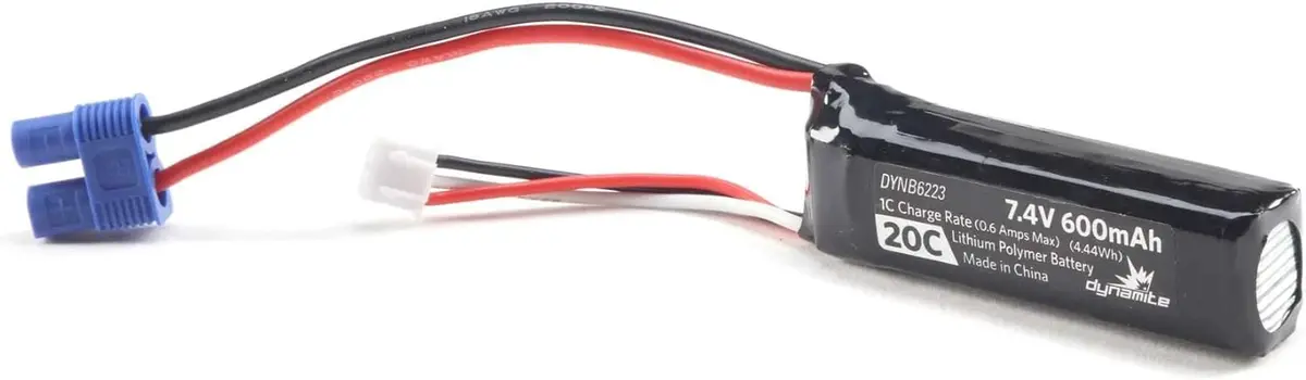 Dynb6223 7.4V 600Mah 2S 20C Lipo Ec3 1