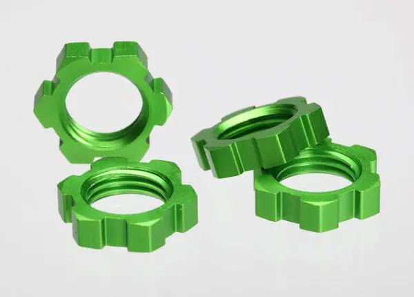 5353A Wheel Nuts, Splined, 17Mm (Green-Anodized) (4) 1