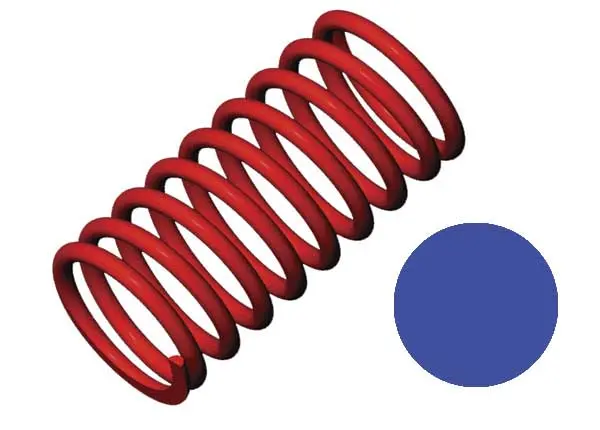 5444 Spring, Shock (Red) (Gtr) (5.9 Rate Blue) (Std. Rear 120Mm) (1 Pair) 1