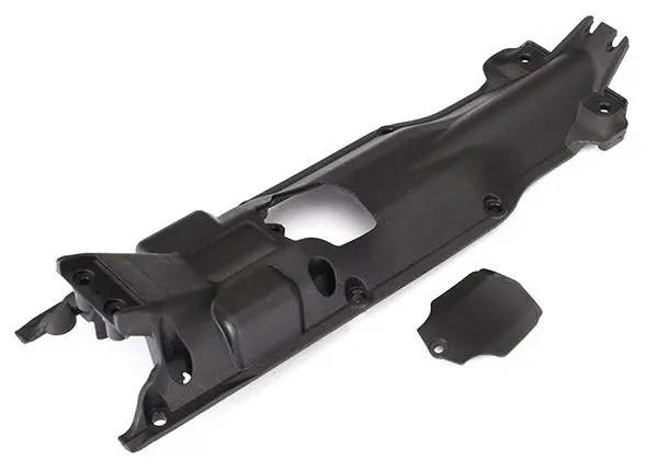 5637X Skidplate, Transmission, Nylon (Black)/ Cover 1
