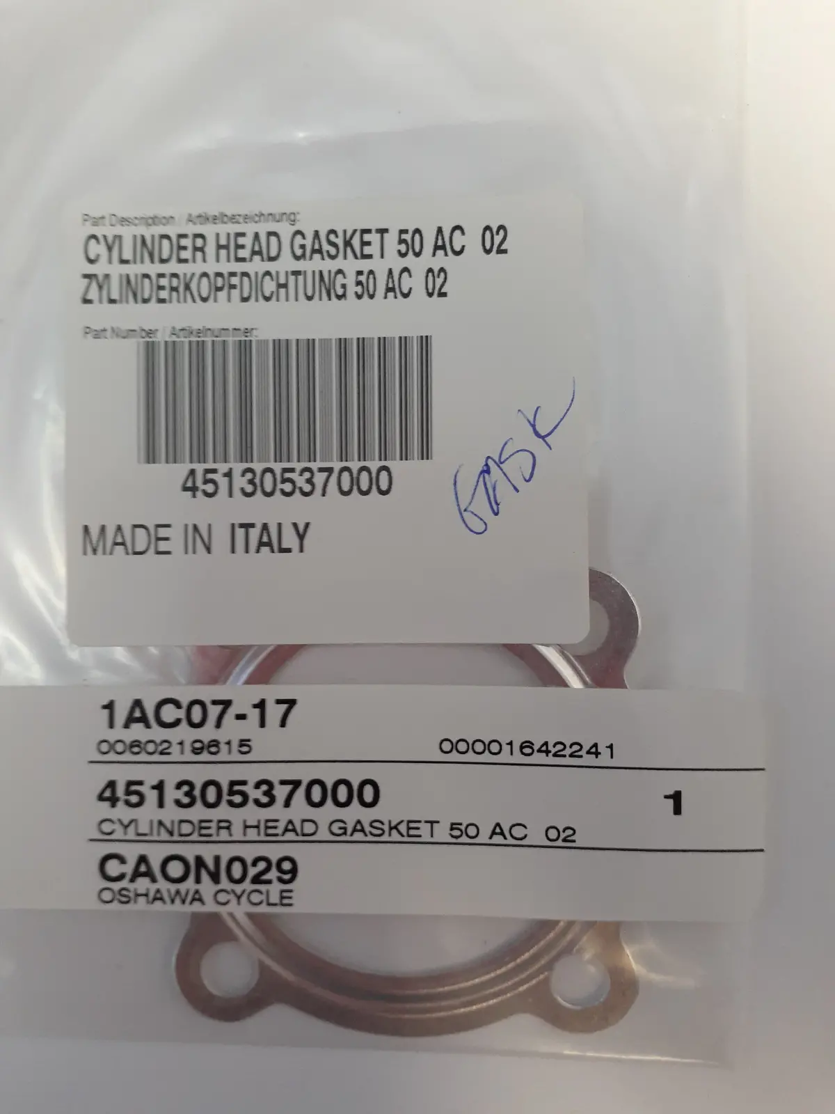 Ktm 50 Cylinder Head Gasket 1
