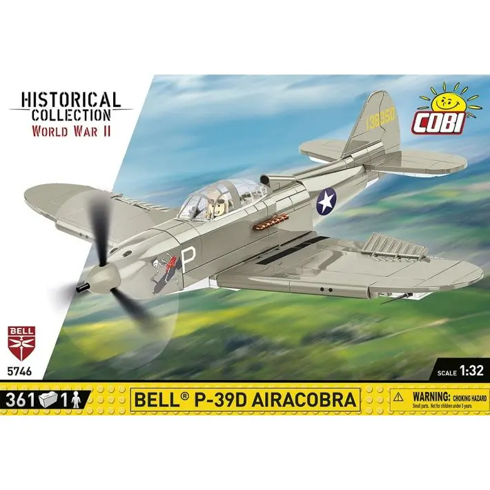 Cobi-5746 Cobi 361 Pcs Hc Wwii /5746/ Bell P-39D Airacobra White 1