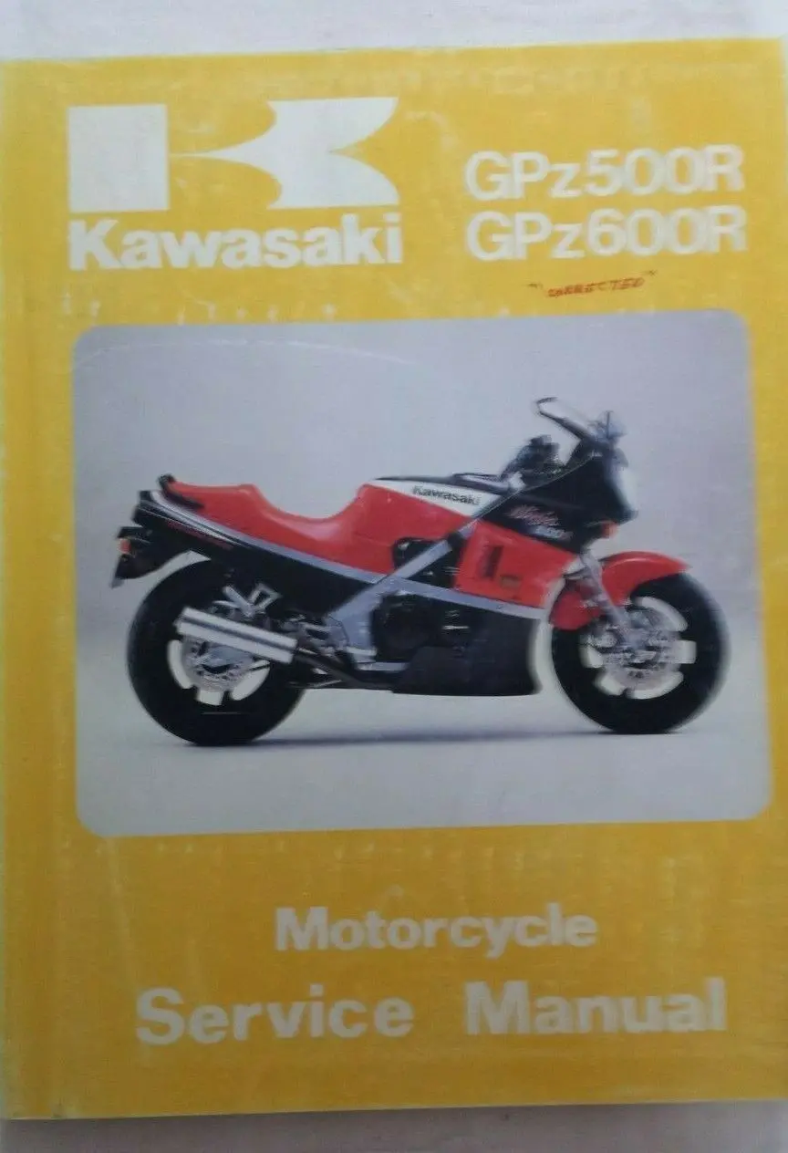 Kawasaki Gpz500r Gpz600r Service Manual Oem Kawasaki 99924-1055-01 Zx500 Zx600 1