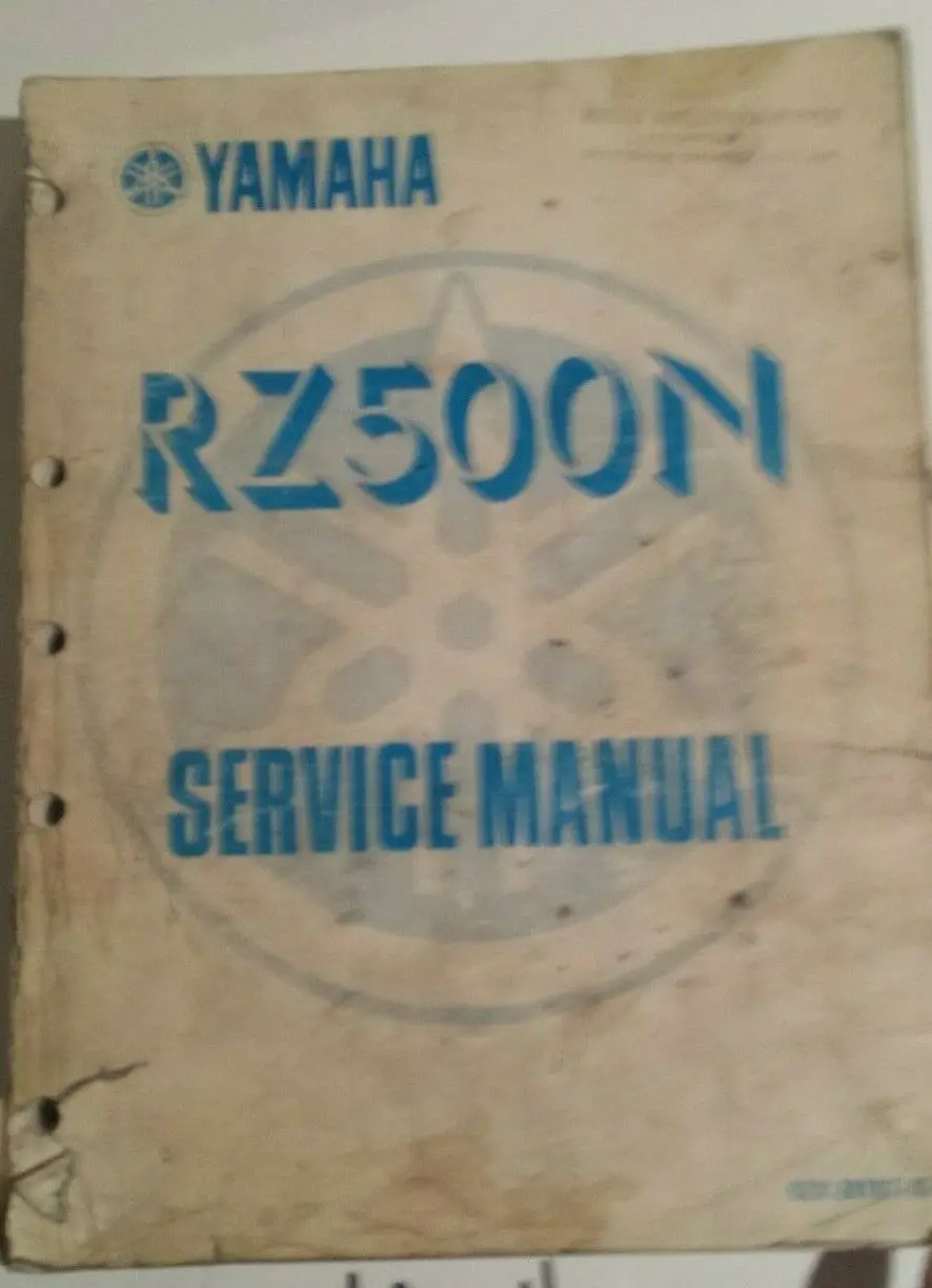 Yamaha Rz500n Service Manual Oem Yamaha 1
