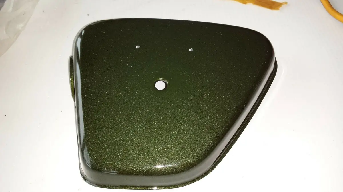Honda Cb450 Left Side Cover, Green, 1973-1975 ? 1