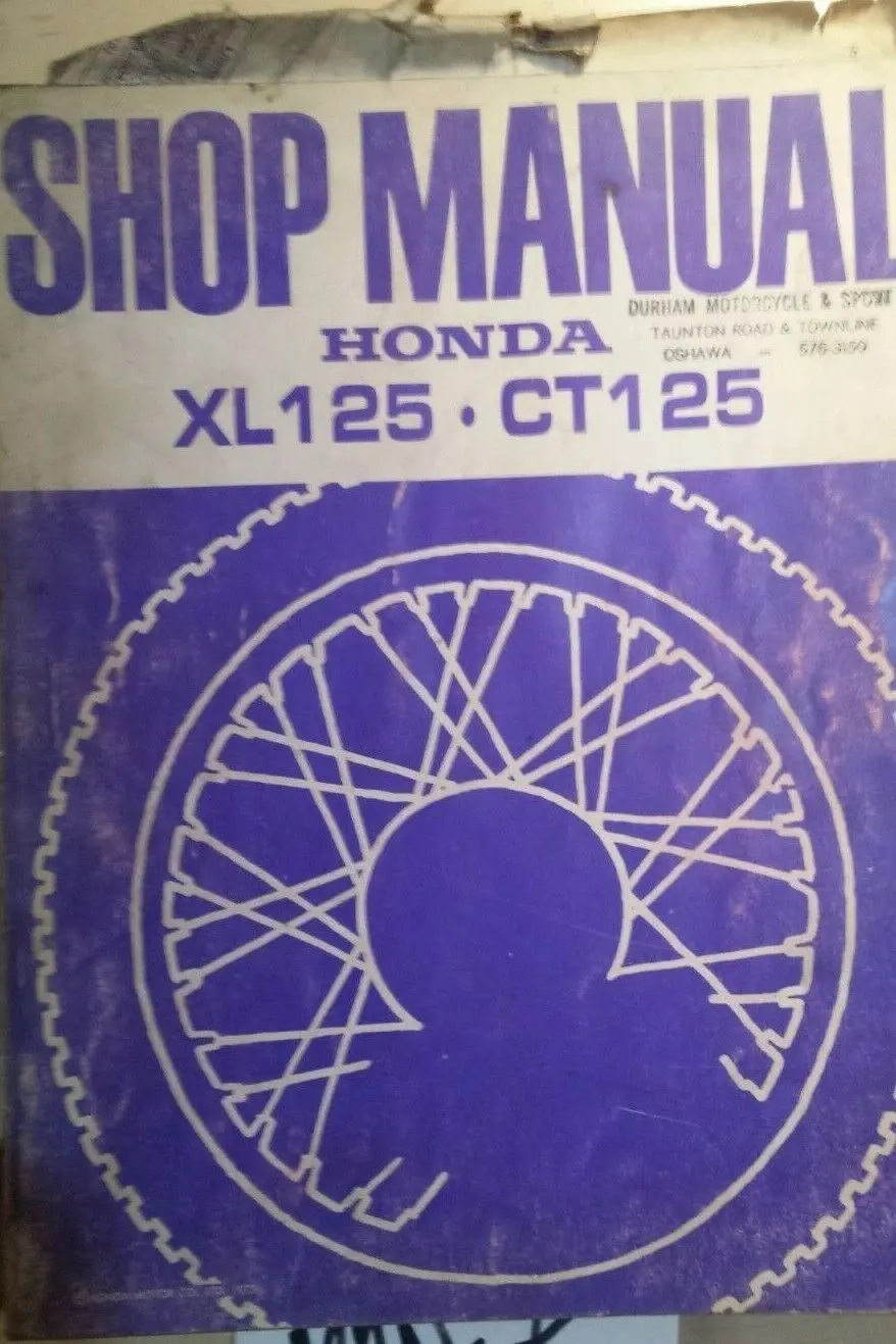 Honda Xl 125   Ct 125 Shop Manual 1