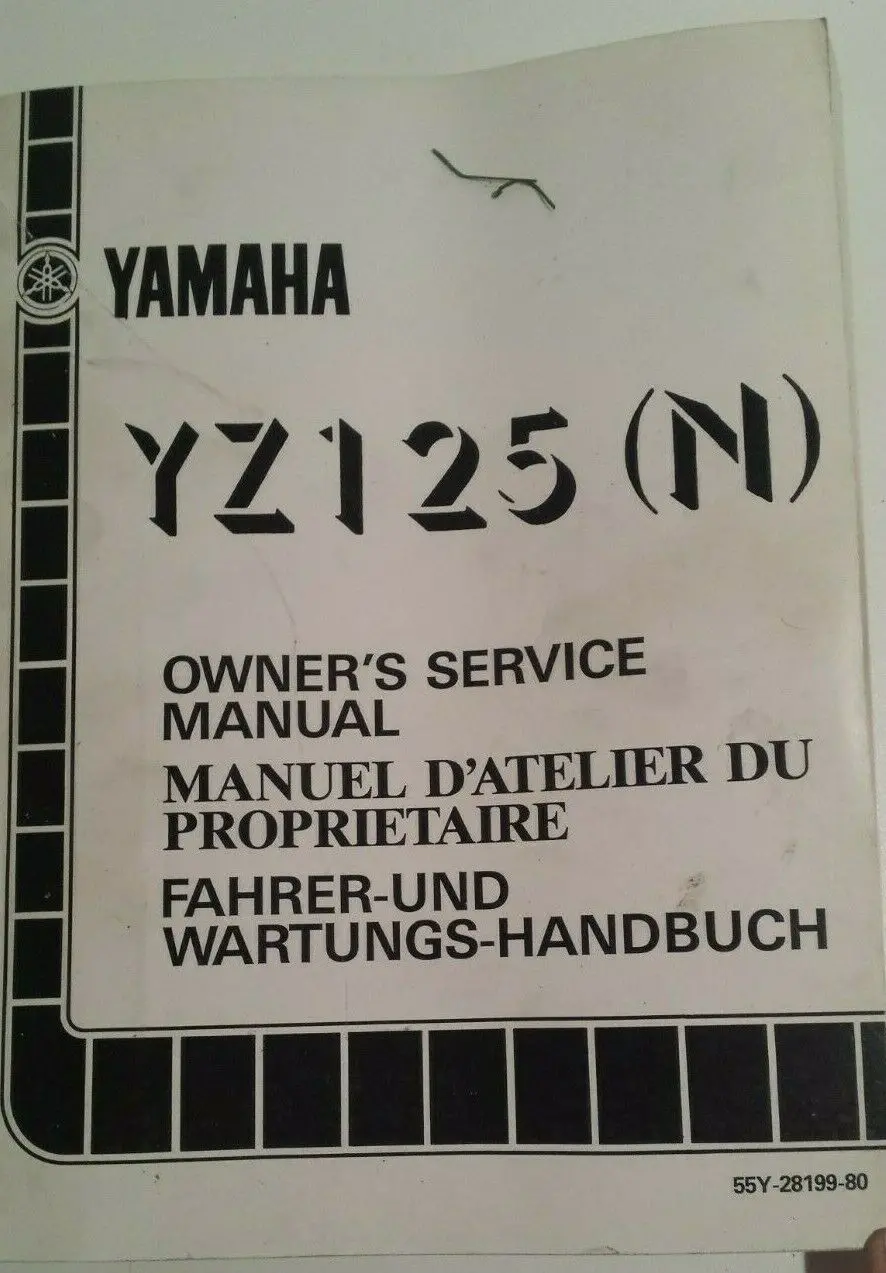 Yamaha Yz 125 N Service Manual 1