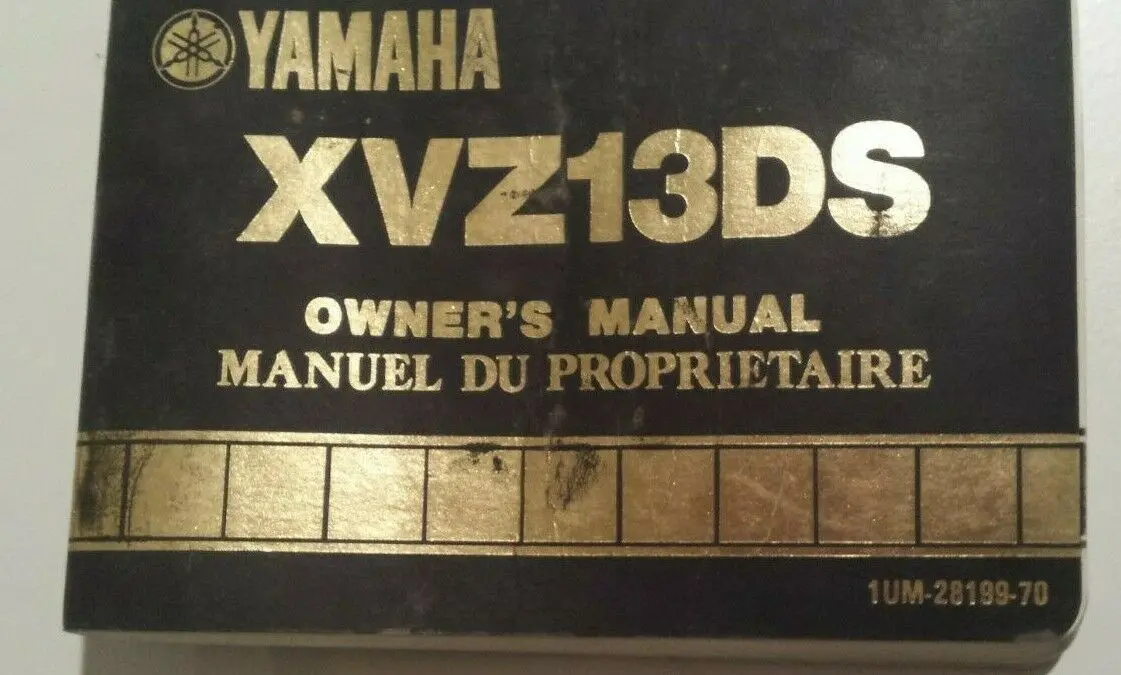 Xvz13ds Yamaha Owners Manual 1