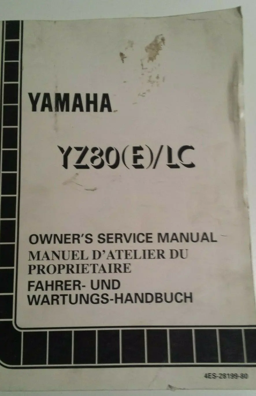 2000 Yz 125M/Lc Service Manual Oem Yamaha 1