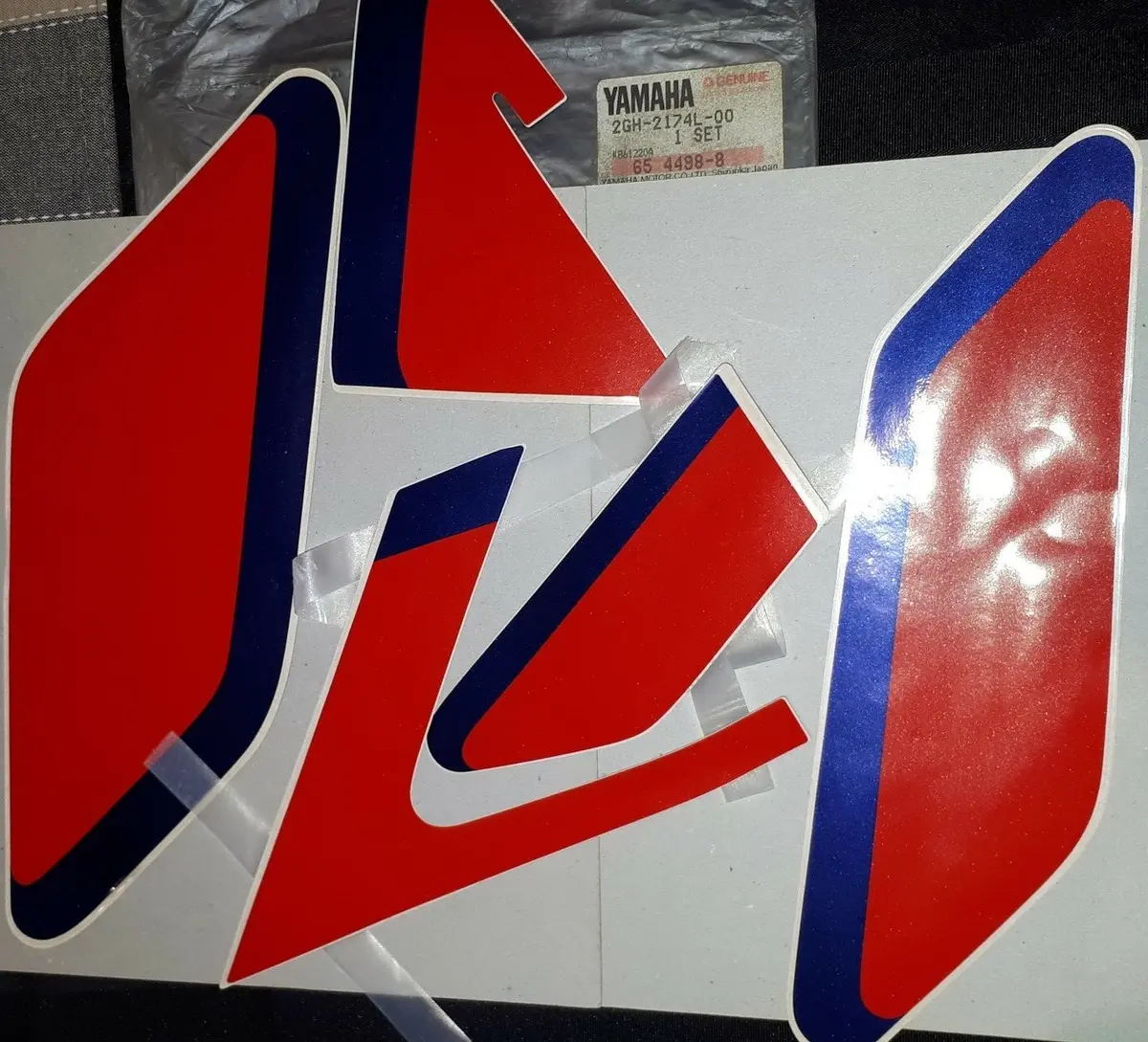 1987 Fzr 1000 Left Side Cover Graphic Set 1