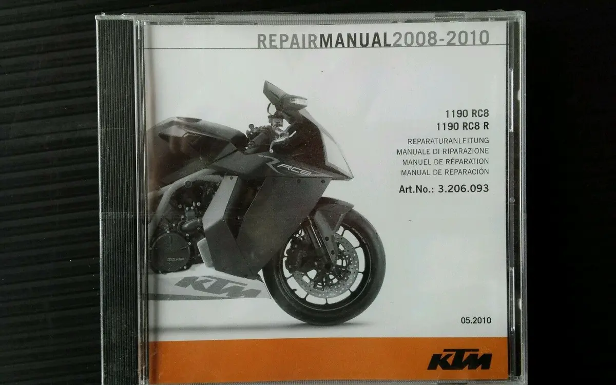 Ktm Repair Manual 1190 Rc8 , 1190 Rc8 R , 2008-2010 #3206093 1